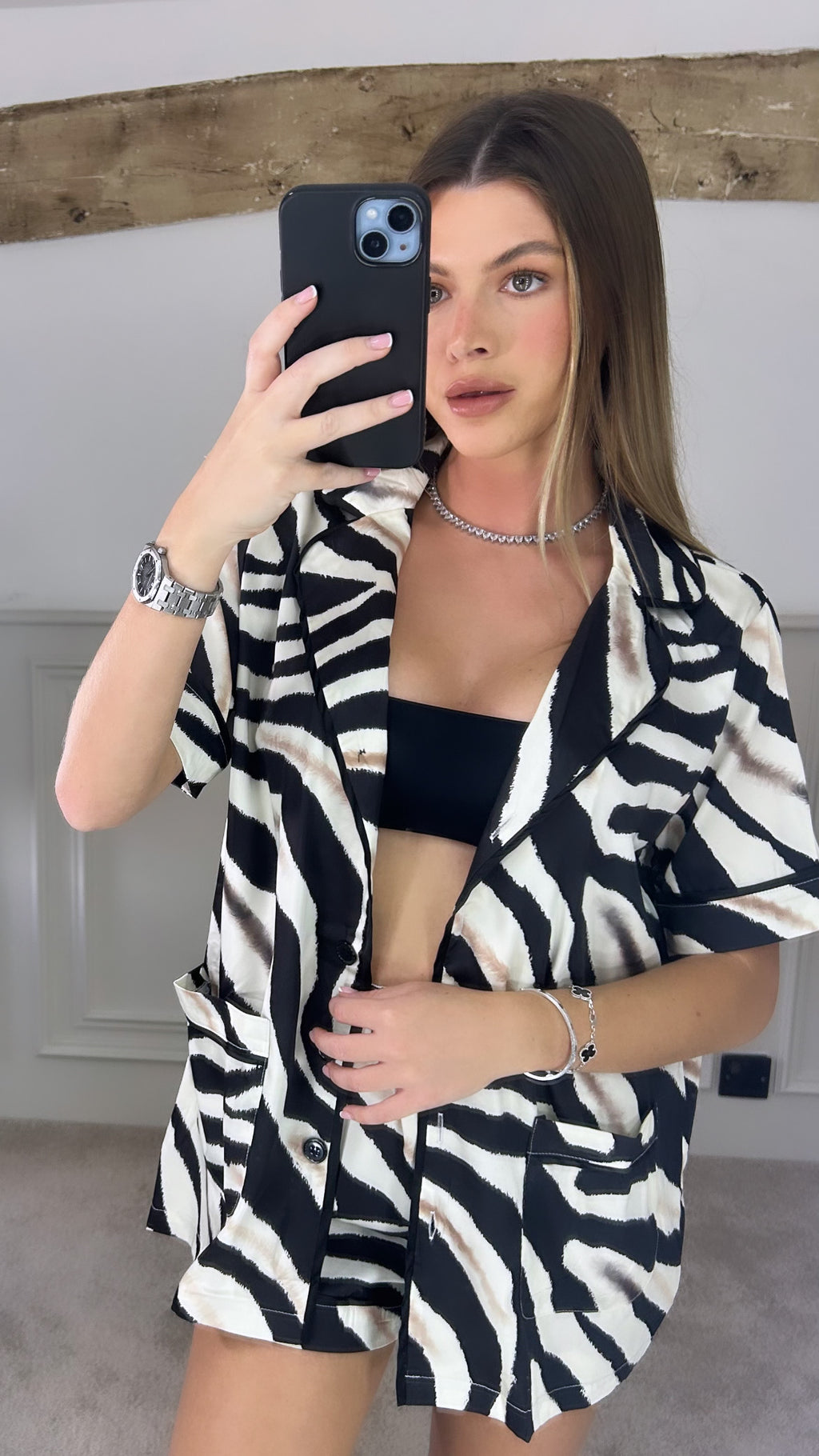 ROBERTO Zebra Print Silk Set  image 3