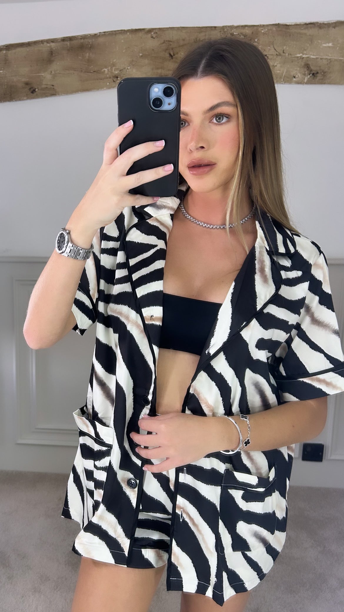 ROBERTO Zebra Print Silk Set  image 3