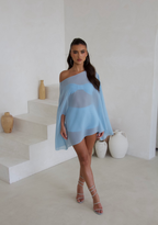 Blue cape set, full length