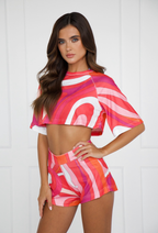 Red onde set, side view